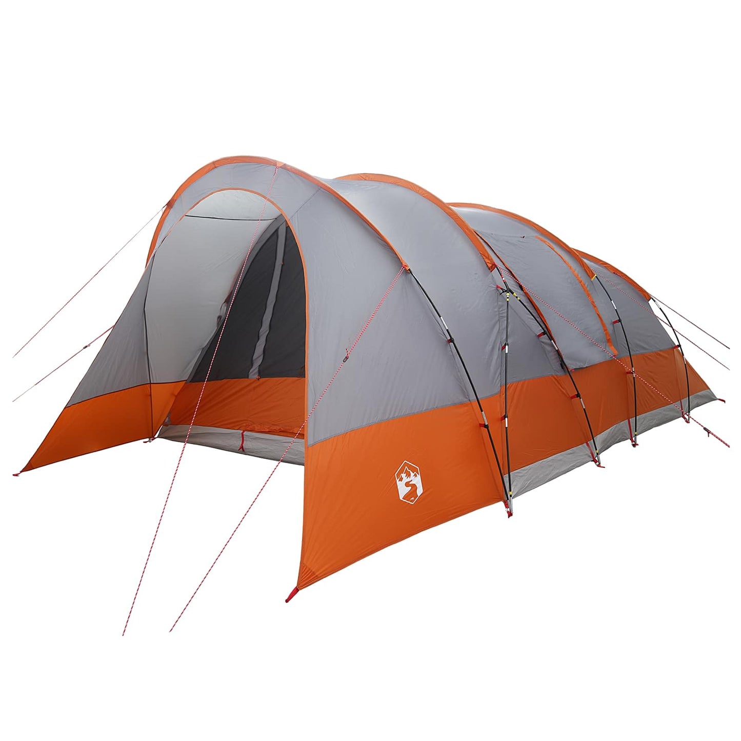 Tunnel Tent 560 x 395 x 212 cm Grey and Orange