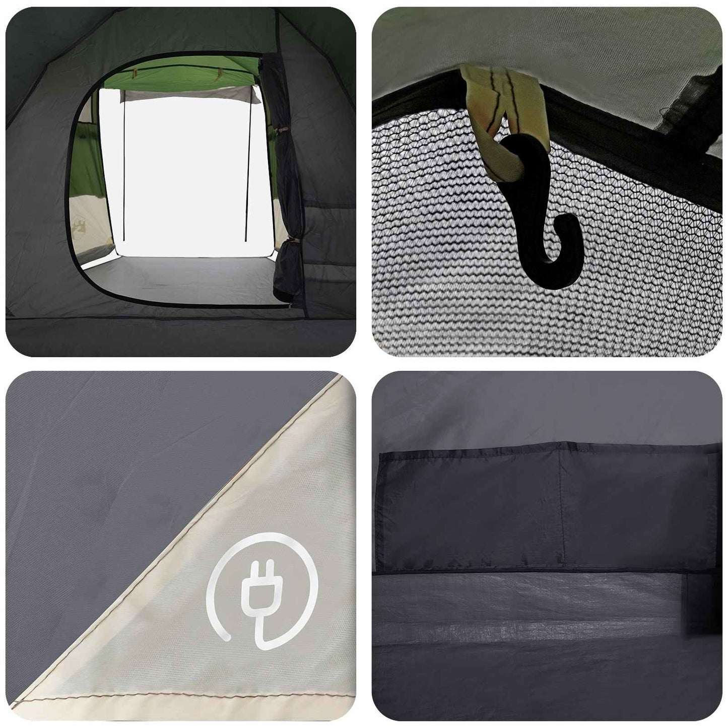 Tunnel Tent Green 390 x 215 x 152 cm
