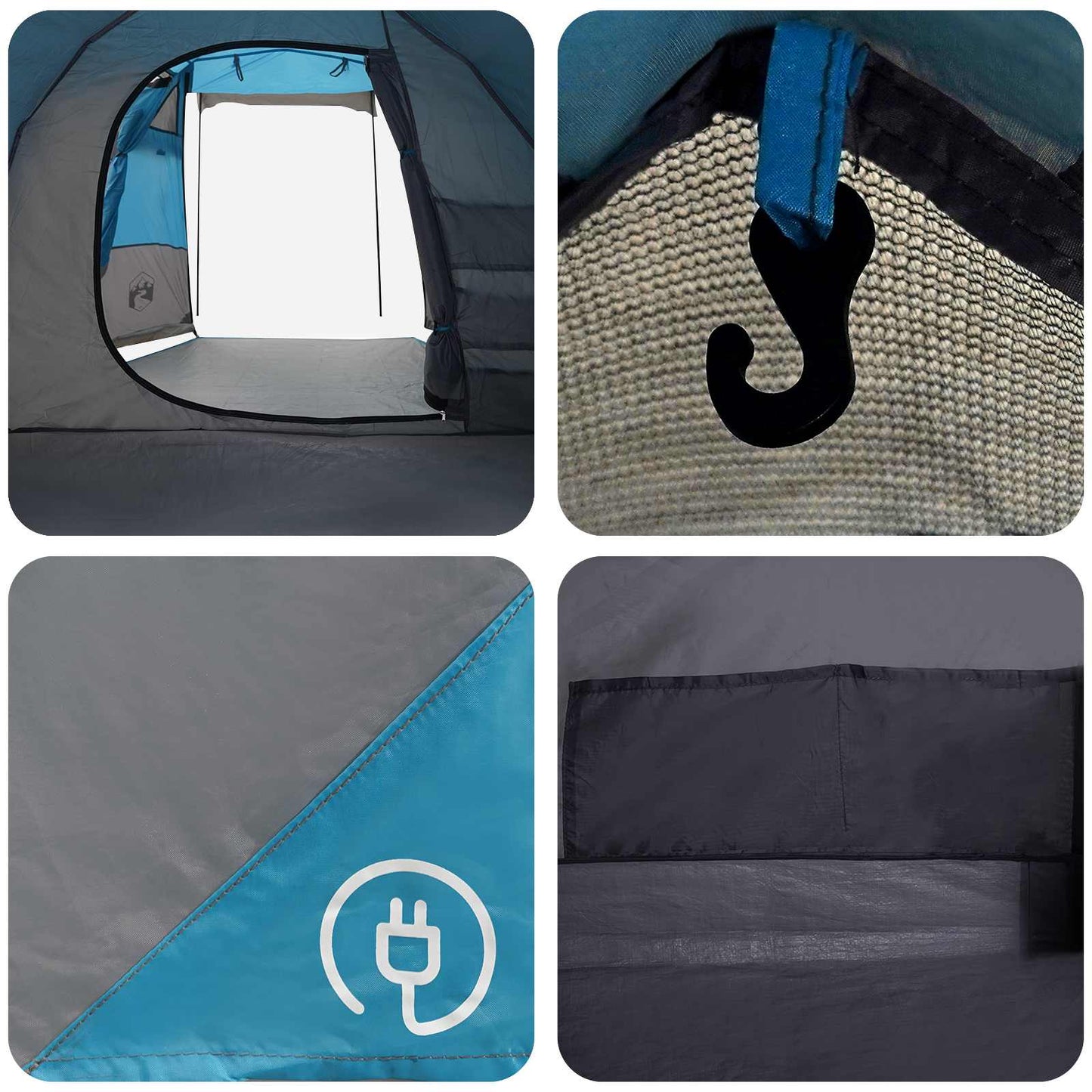 Tunnel Tent 390 x 215 x 152 cm Blue