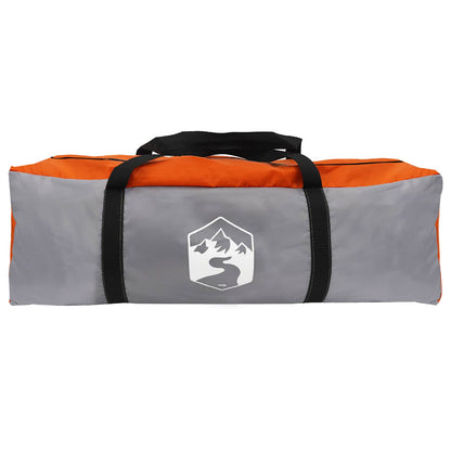 Tunnel Tent Grey and Orange 390 x 215 x 152 cm
