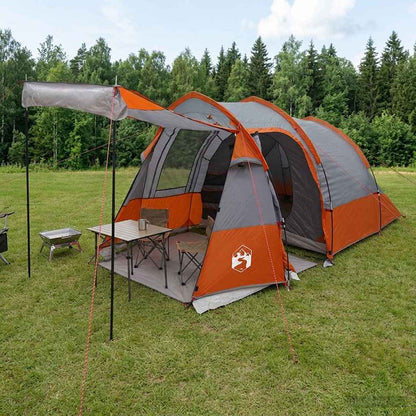 Tunnel Tent Grey and Orange 390 x 215 x 152 cm