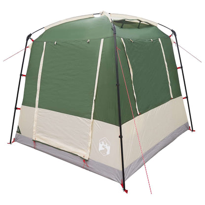 Party Tent 4-Person Green 185T Polyester with PU Coating