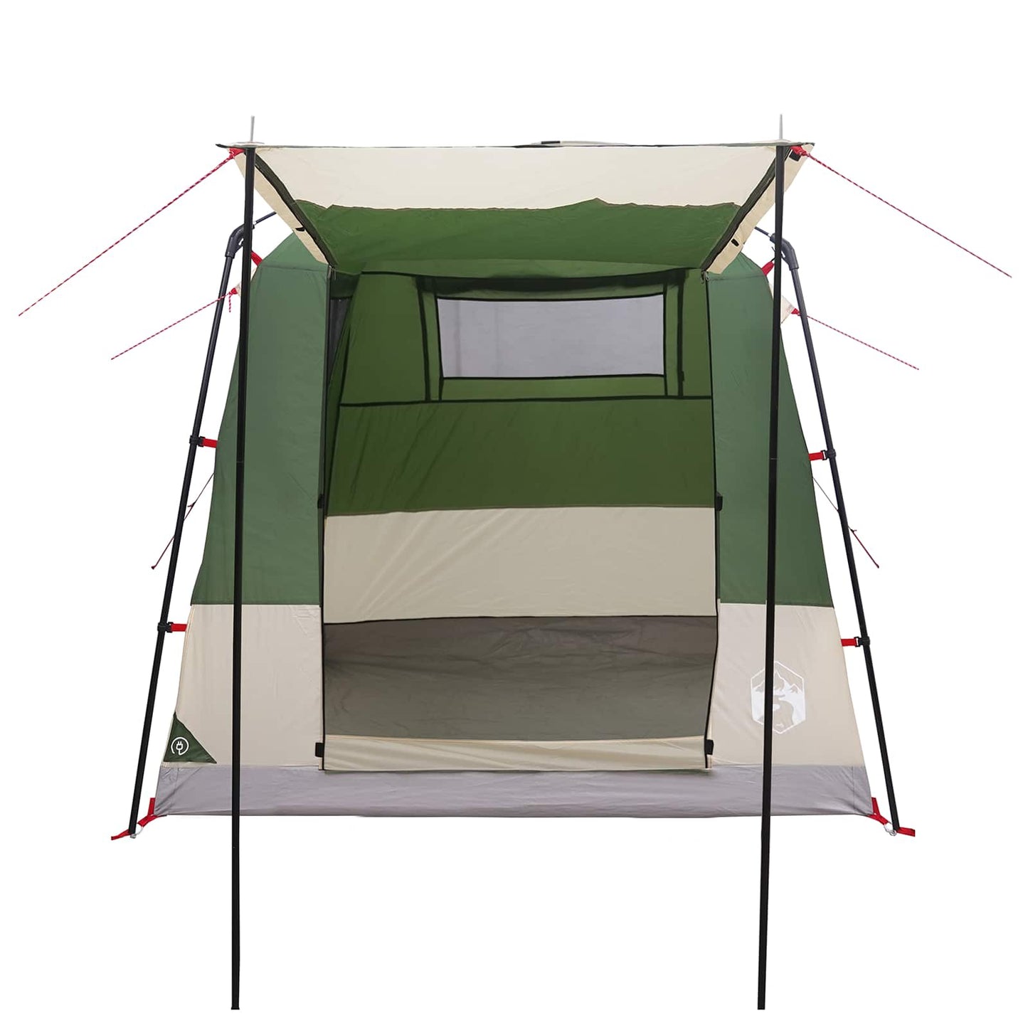 Party Tent 4-Person Green 185T Polyester with PU Coating