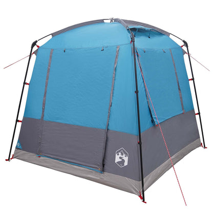 Party Tent 4-Person Blue 185T Polyester with PU Coating