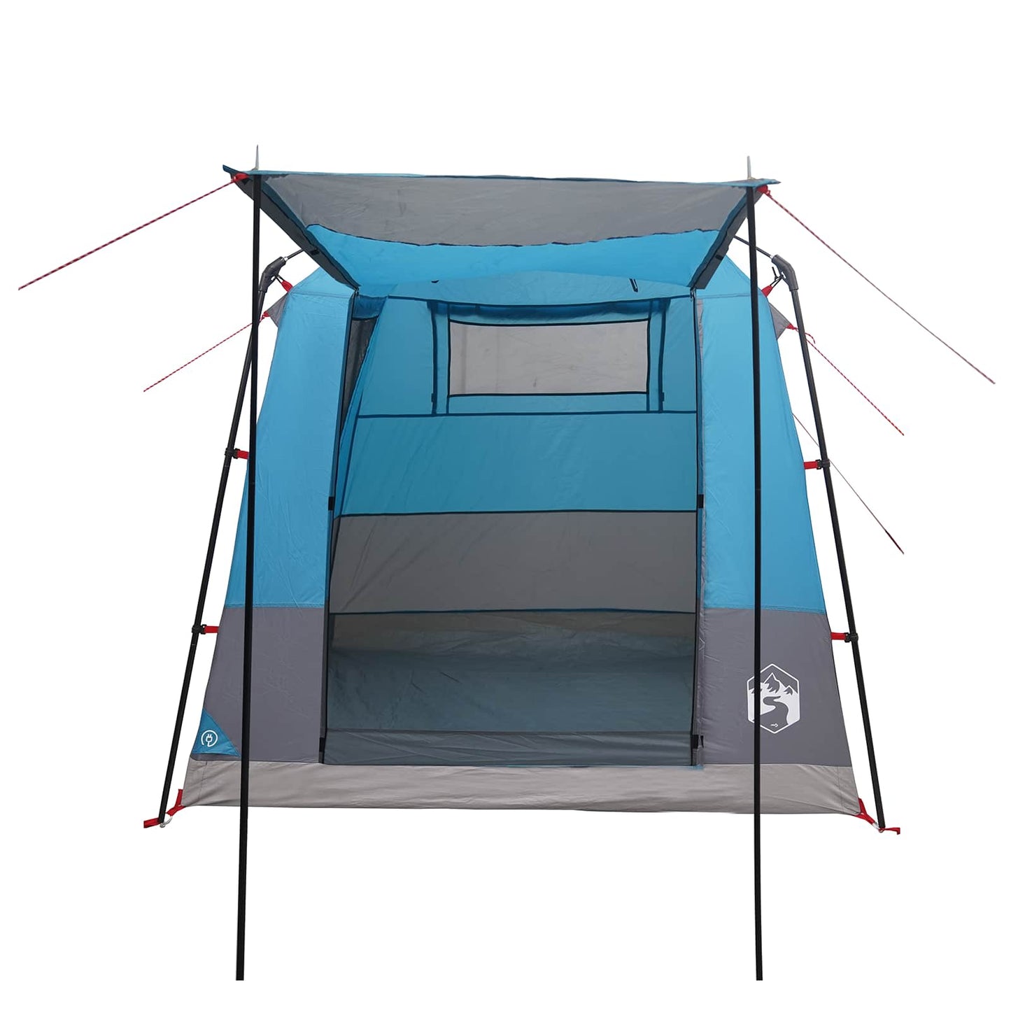 Party Tent 4-Person Blue 185T Polyester with PU Coating