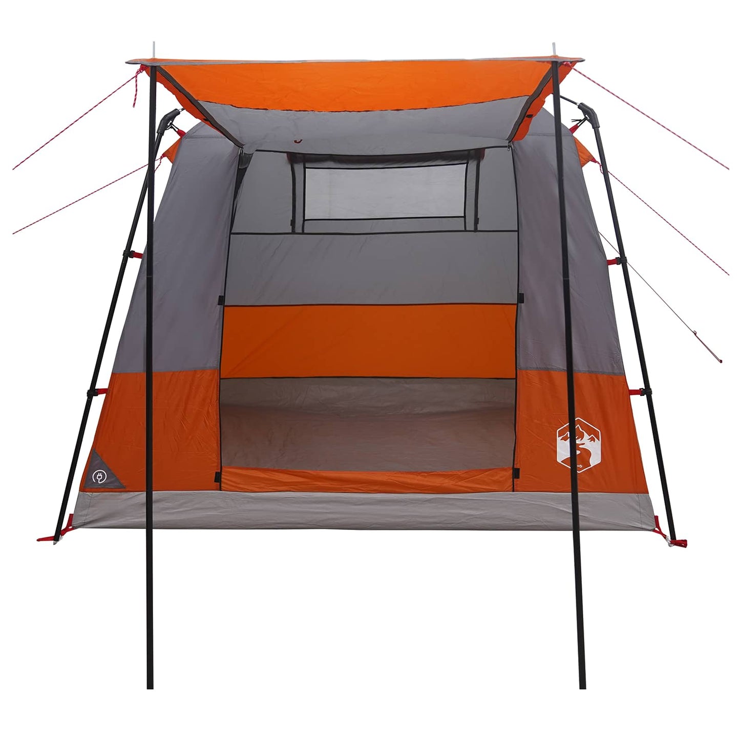 Party Tent 4-Person Grey and Orange