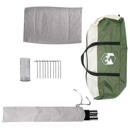 Party Tent Green 10-Person 185T Polyester with PU Coating