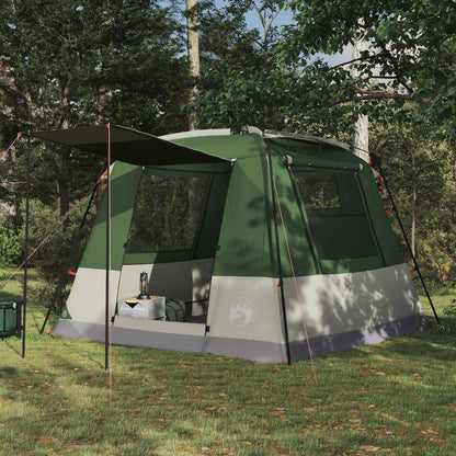Party Tent Green 10-Person 185T Polyester with PU Coating