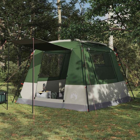 Party Tent Green 10-Person 185T Polyester with PU Coating
