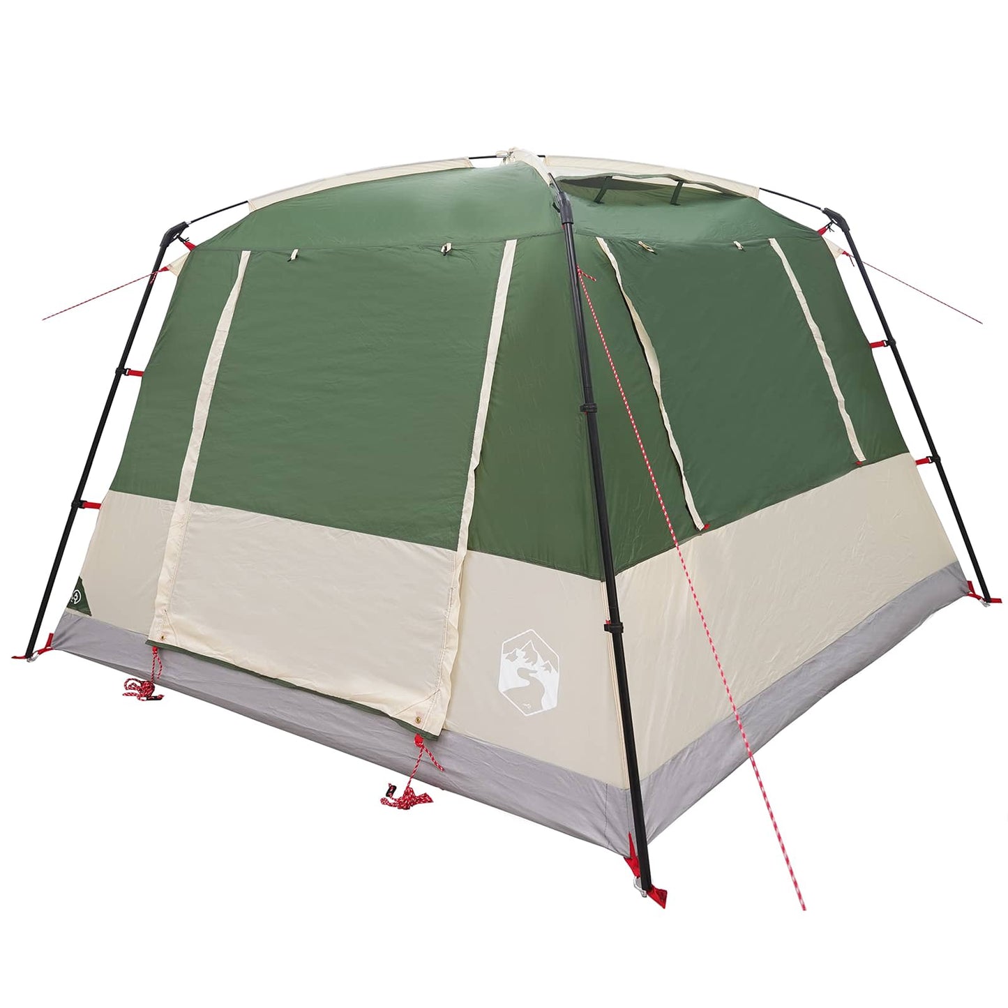 Party Tent Green 10-Person 185T Polyester with PU Coating