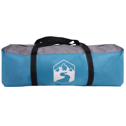 Party Tent Blue 10-Person 185T Polyester with PU Coating