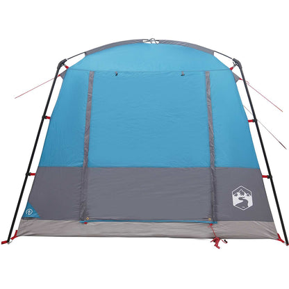 Party Tent Blue 10-Person 185T Polyester with PU Coating