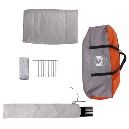 Party Tent Grey and Orange 10-Person