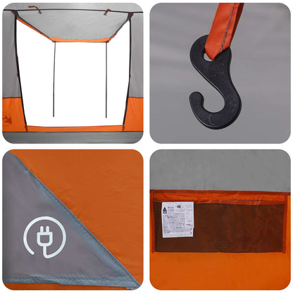 Party Tent Grey and Orange 10-Person