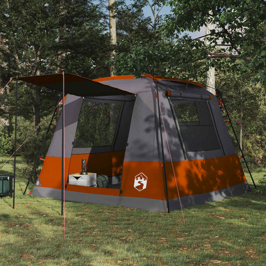 Party Tent Grey and Orange 10-Person
