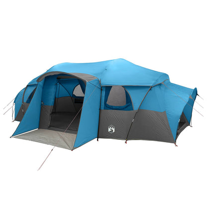 Family Tent with Rainfly Water-resistant 10-Person Blue