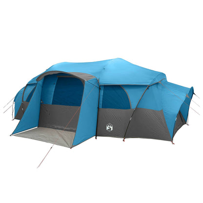 Family Tent with Rainfly Water-resistant 10-Person Blue