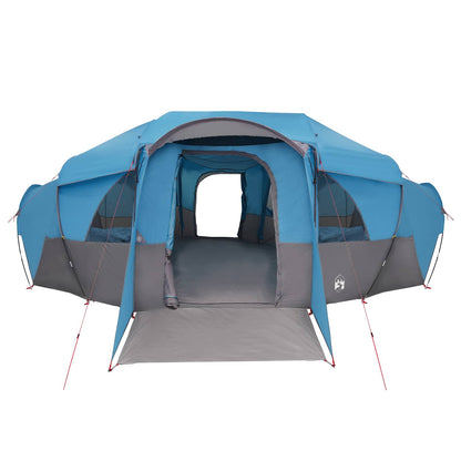Family Tent with Rainfly Water-resistant 10-Person Blue