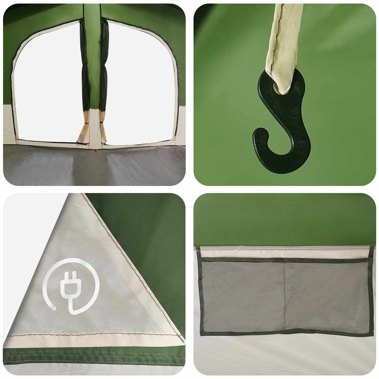 Family Tent 533 x 312 x 230 cm Green