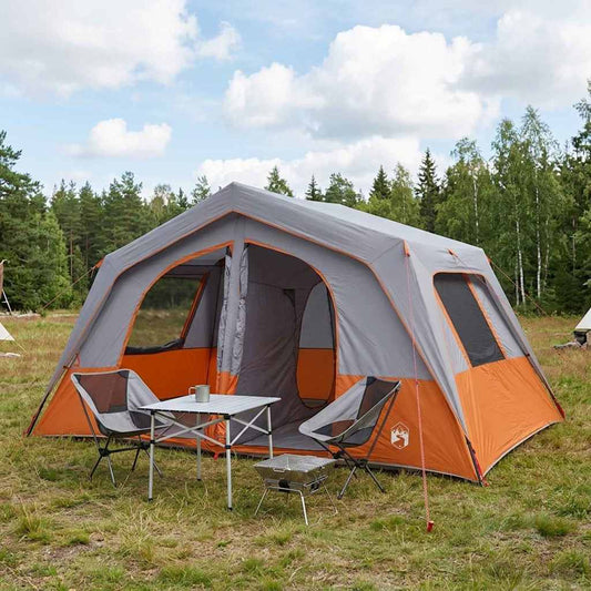 Family Tent 533 x 312 x 230 cm Grey and Orange