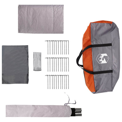 Tunnel Tent 675 x 392 x 210 cm Grey and Orange