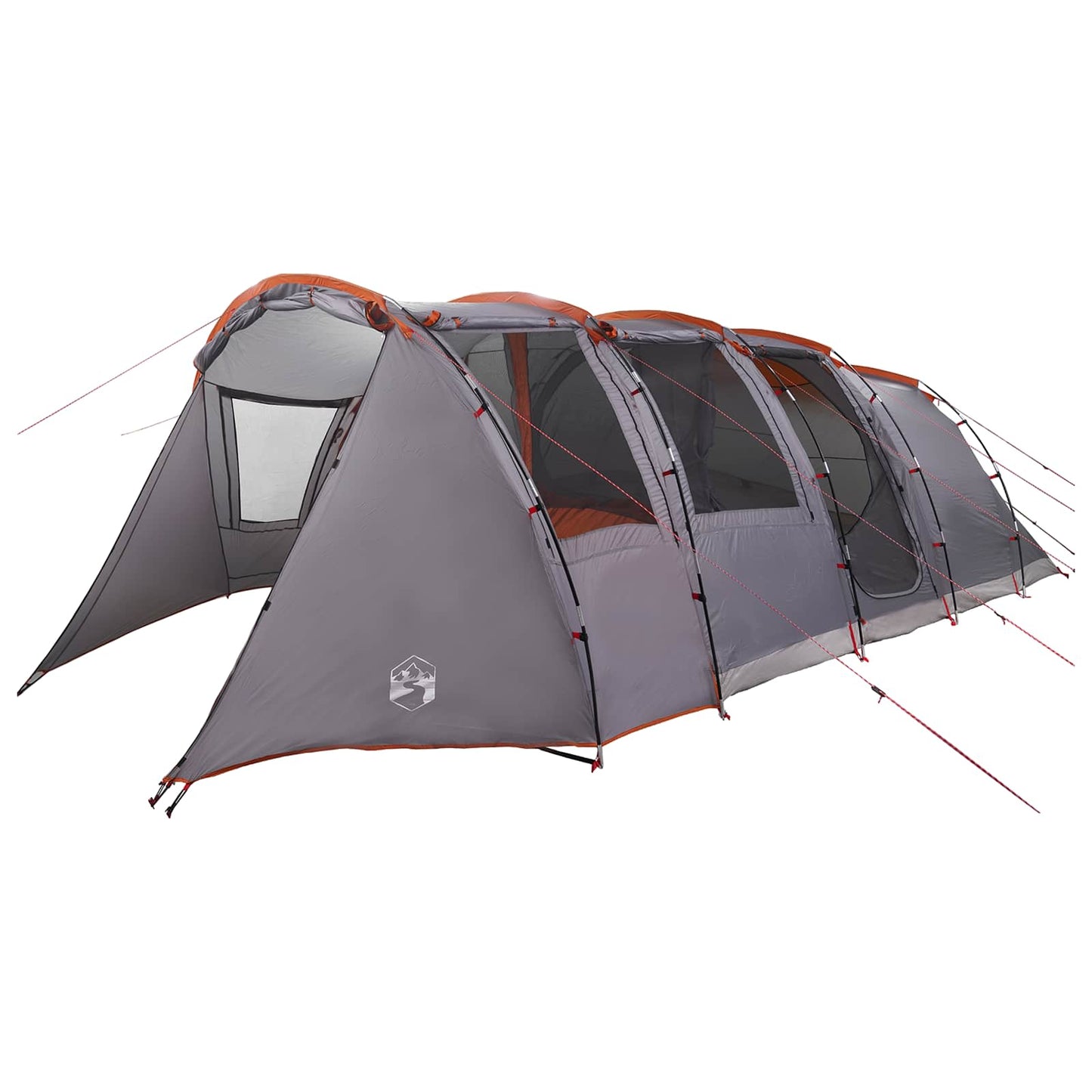 Tunnel Tent 675 x 392 x 210 cm Grey and Orange