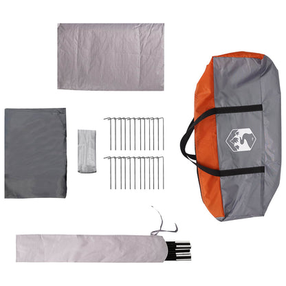 Tunnel Tent 505 x 330 x 204 cm Grey and Orange