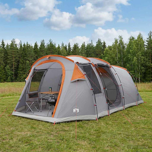 Tunnel Tent 505 x 330 x 204 cm Grey and Orange