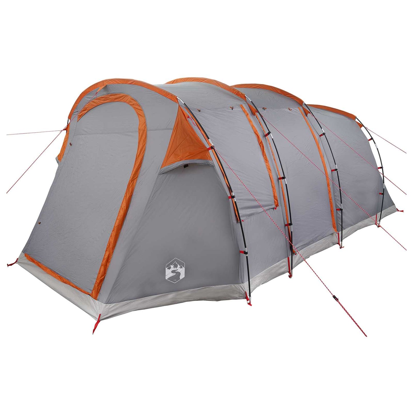 Tunnel Tent 505 x 330 x 204 cm Grey and Orange