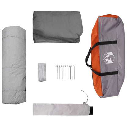 Instant Tent Grey and Orange 340 x 280 x 190 cm