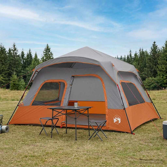 Instant Tent Grey and Orange 340 x 280 x 190 cm