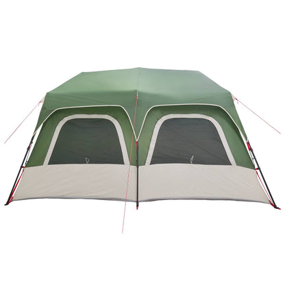 Instant Tent 8-Person Green 185T Polyester with PU Coating