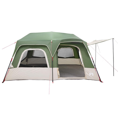 Instant Tent 8-Person Green 185T Polyester with PU Coating