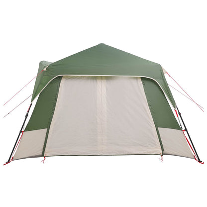 Instant Tent 8-Person Green 185T Polyester with PU Coating