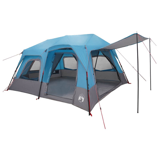 Instant Tent 8-Person Blue 185T Polyester with PU Coating