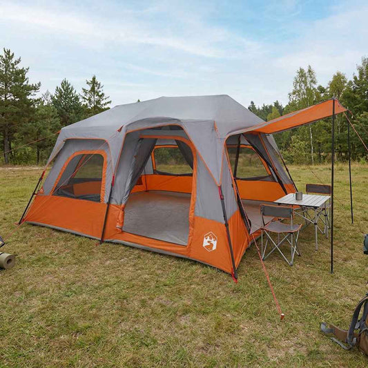 Instant Tent 8-Person Grey and Orange
