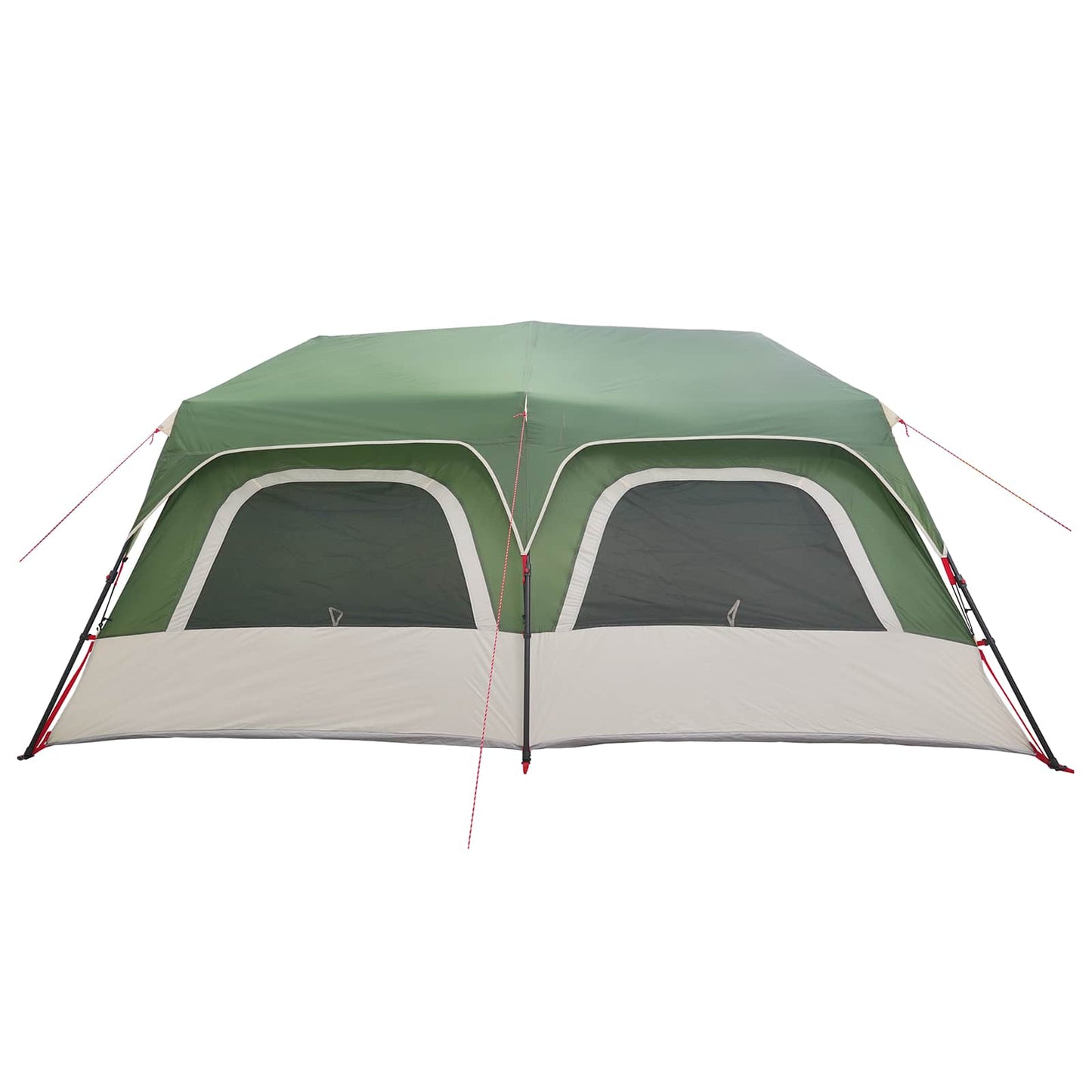 Instant Tent 10-Person Green 185T Polyester with PU Coating