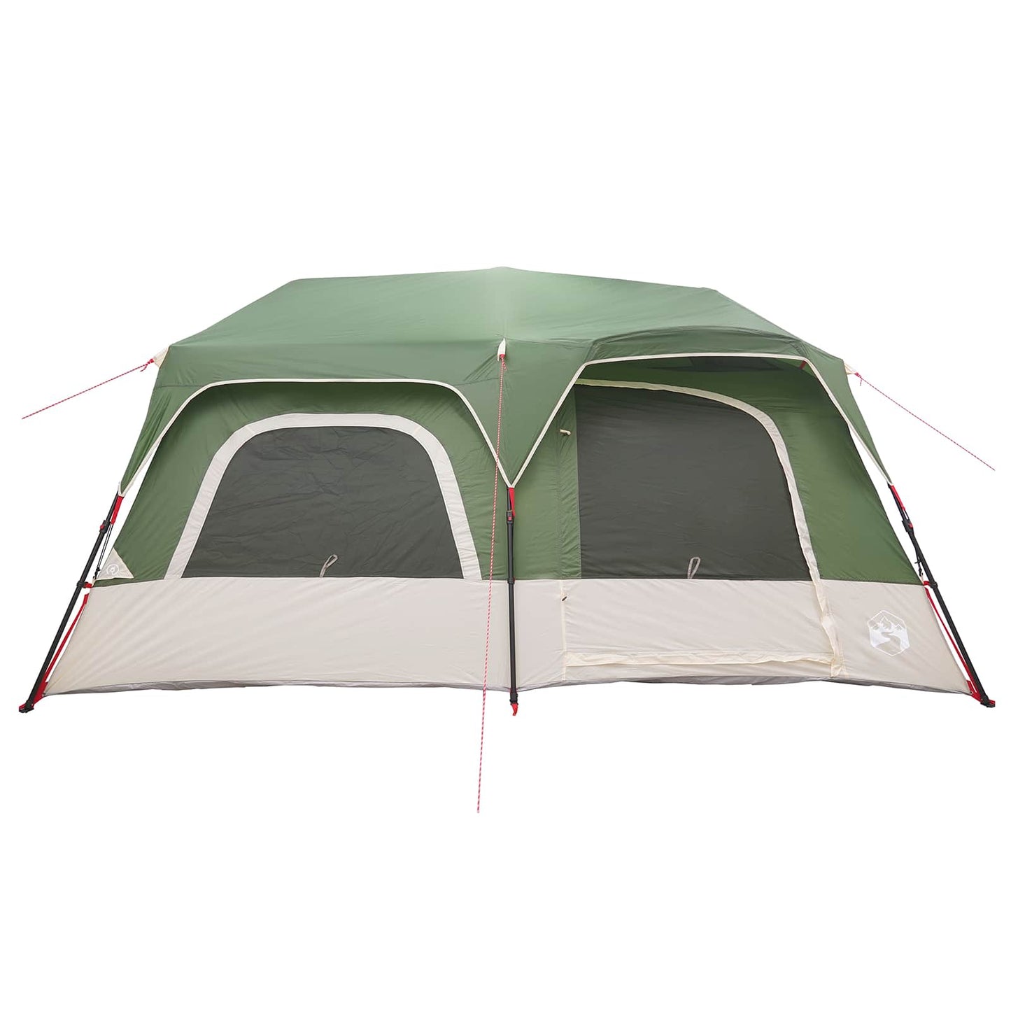 Instant Tent 10-Person Green 185T Polyester with PU Coating