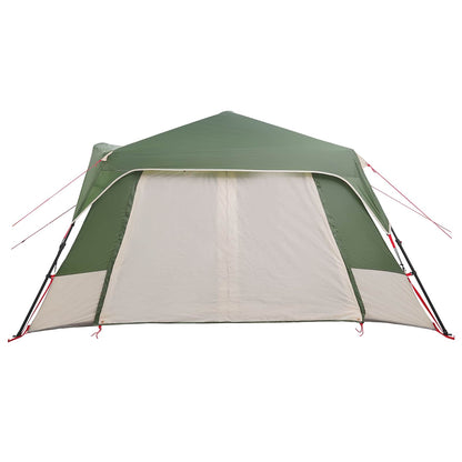 Instant Tent 10-Person Green 185T Polyester with PU Coating