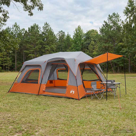 Instant Tent 10-Person Grey and Orange