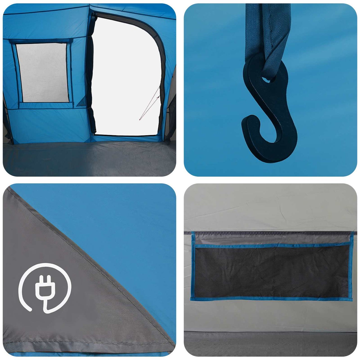 Instant Tent Blue 524 x 232 x 192 cm