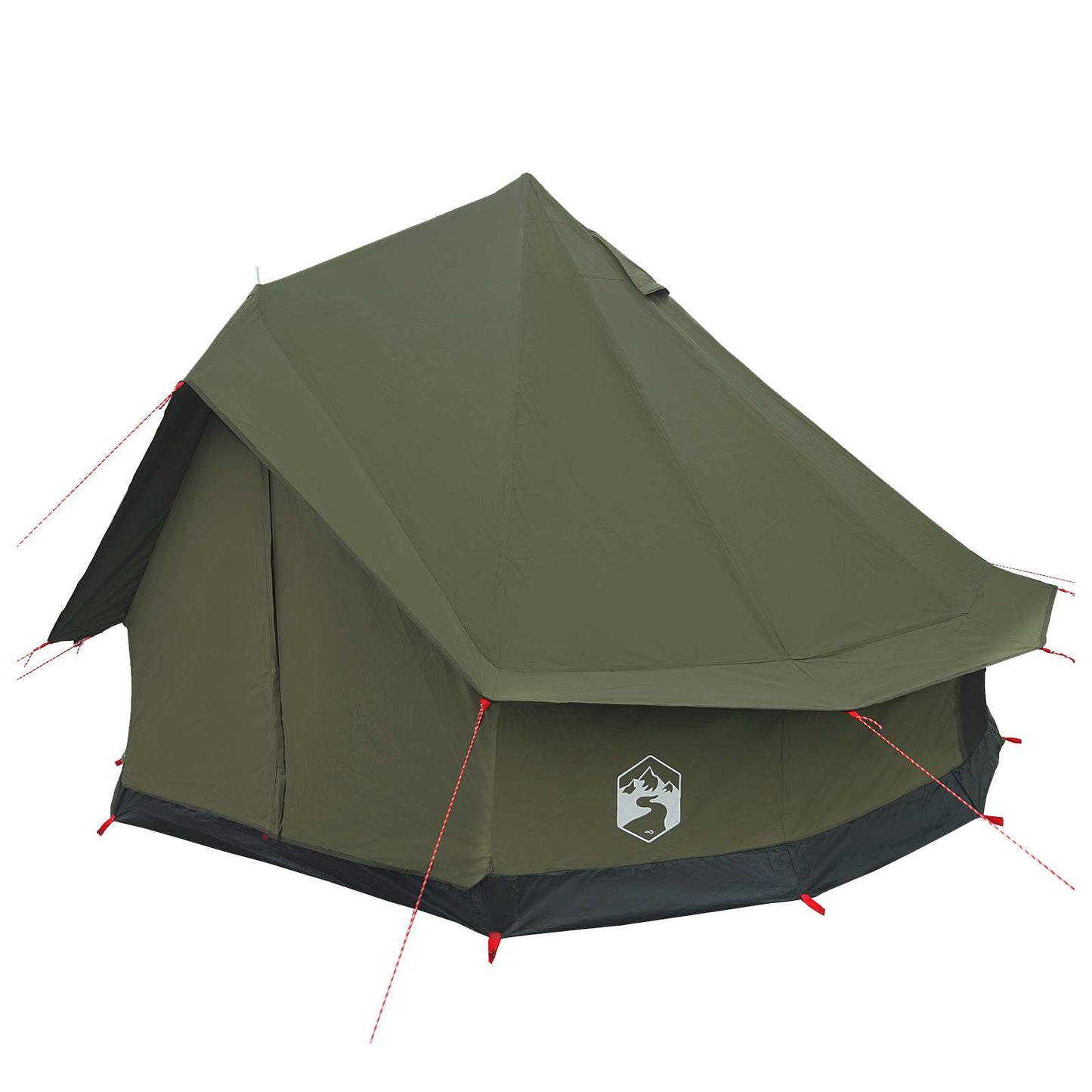 Family Tent Army Green 6-Person Polycotton
