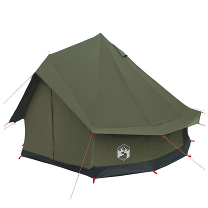 Family Tent Army Green 6-Person Polycotton