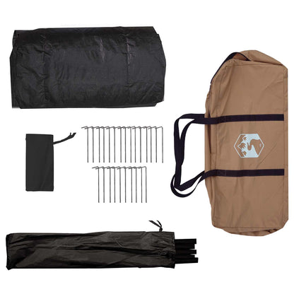 Family Tent Brown 6-Person Polycotton