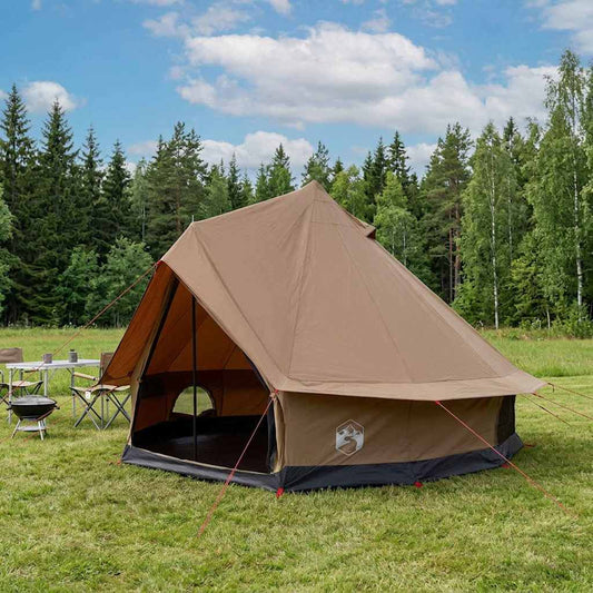 Family Tent Brown 6-Person Polycotton