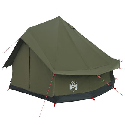 Family Tent Army Green 8-Person Polycotton