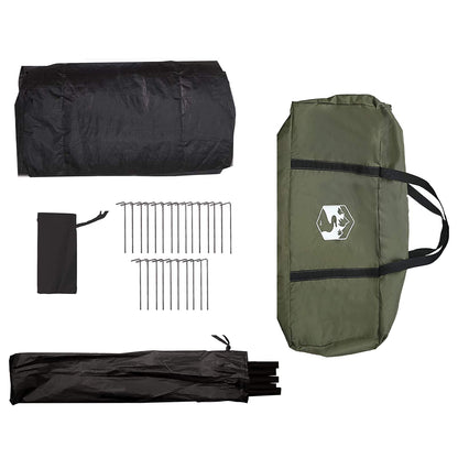 Family Tent 10-Person Army Green Polycotton