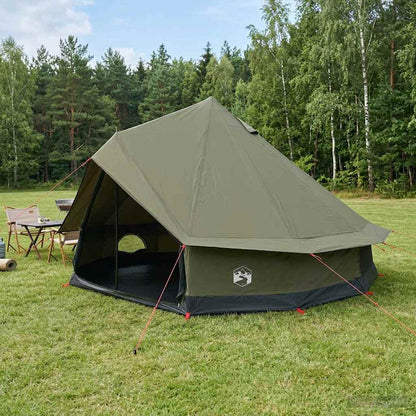 Family Tent 10-Person Army Green Polycotton