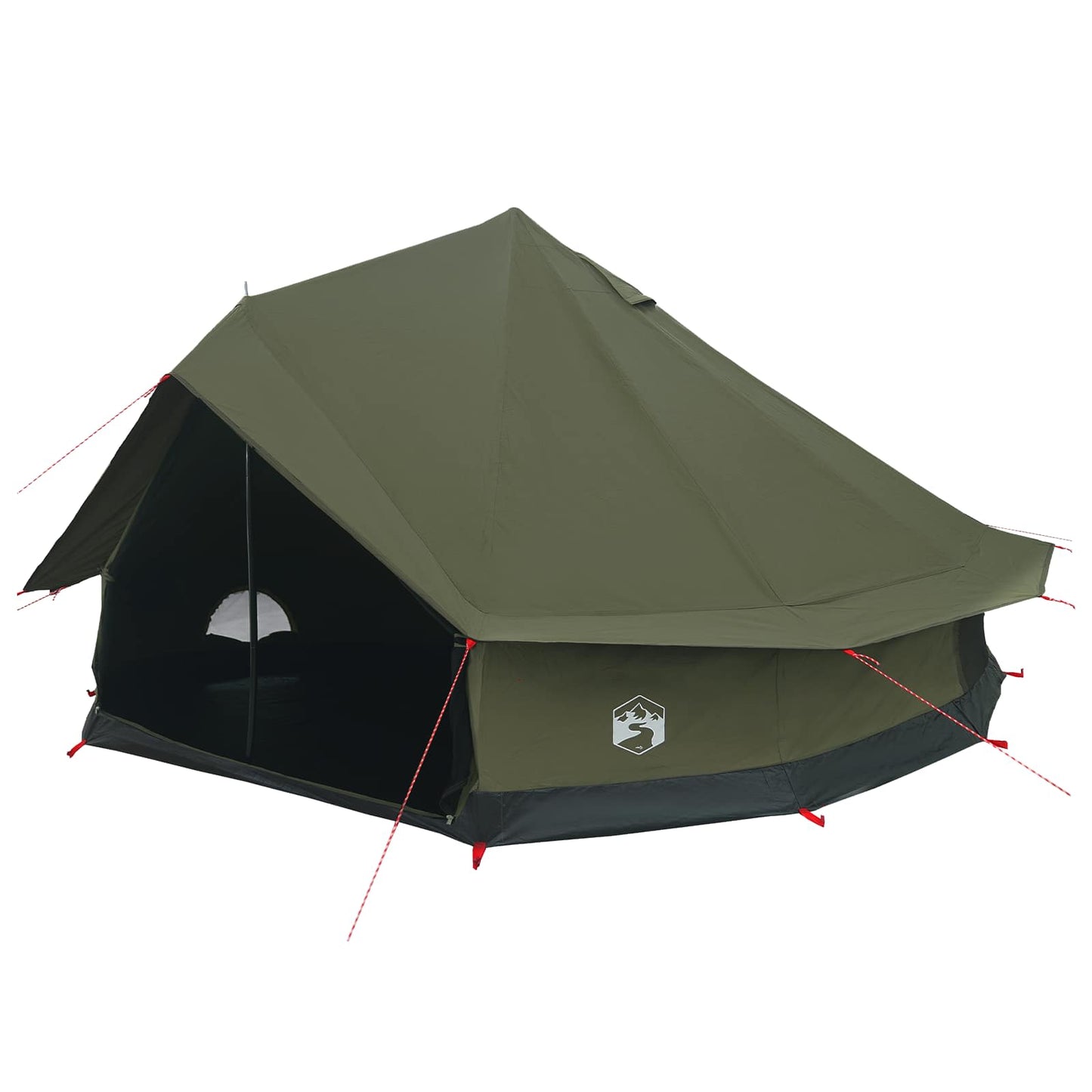 Family Tent 10-Person Army Green Polycotton
