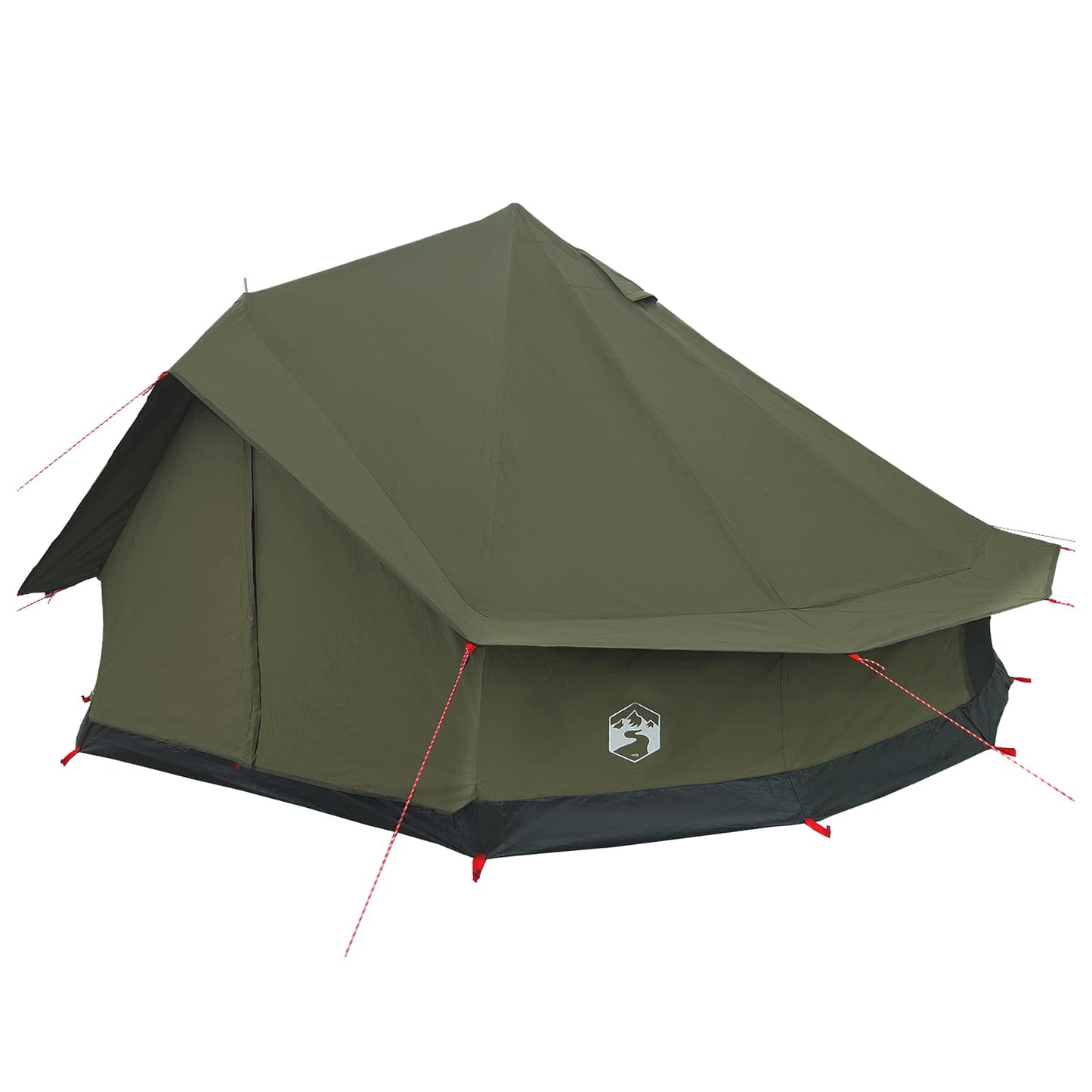 Family Tent 10-Person Army Green Polycotton